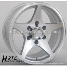 HRTC Durable replica chrome car wheel rim14~16 inch 5 hole wheel rim
